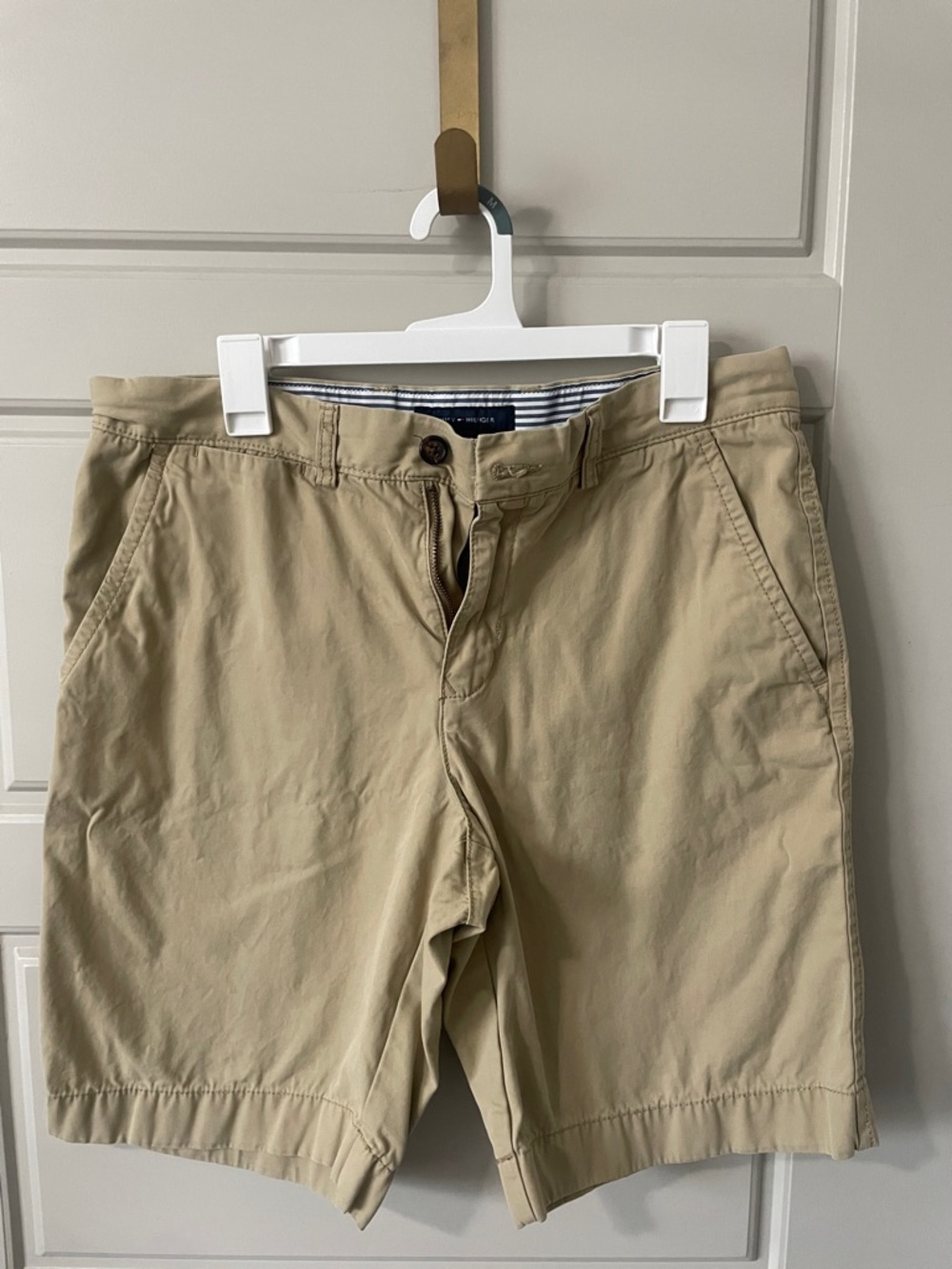 Tommy Hilfiger Khaki Cotton Chino Shorts
